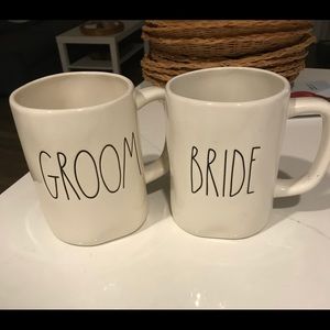 BRIDE AND GROOM RAE DUNN MUGS!